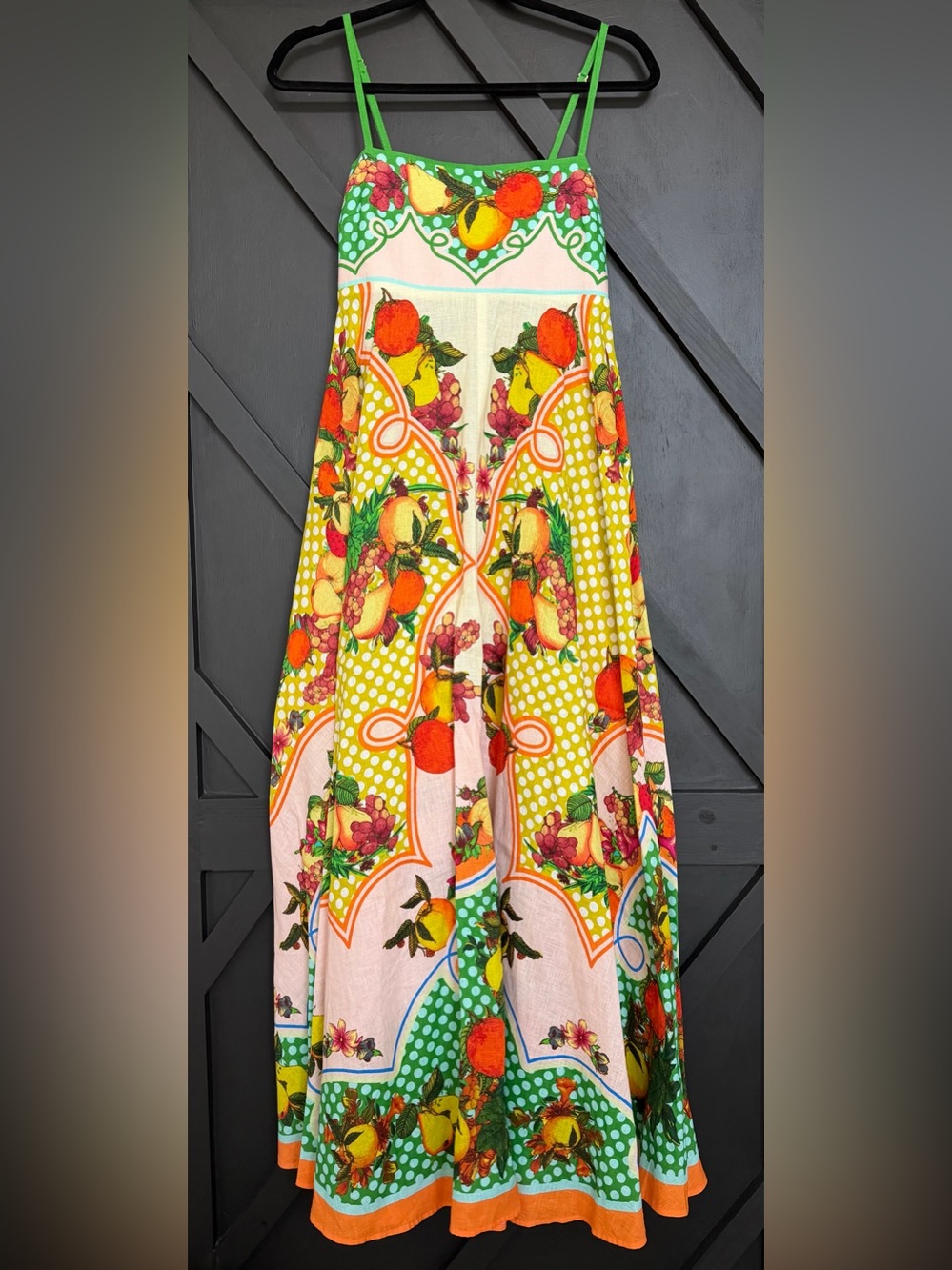 ALEMAIS Lemonis Sundress in Multi Fruit Print, Size US 6 - Picture 6 of 16